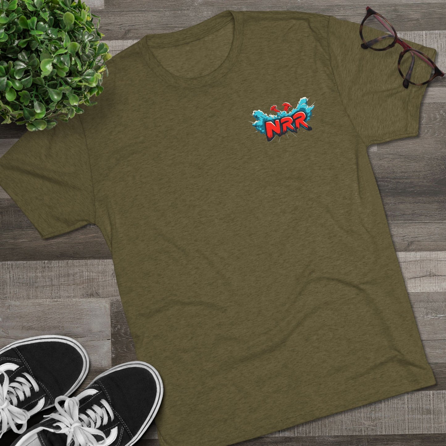 Zilla Fitness T-Shirt – Military Green | No Rep Riot Gym Tee