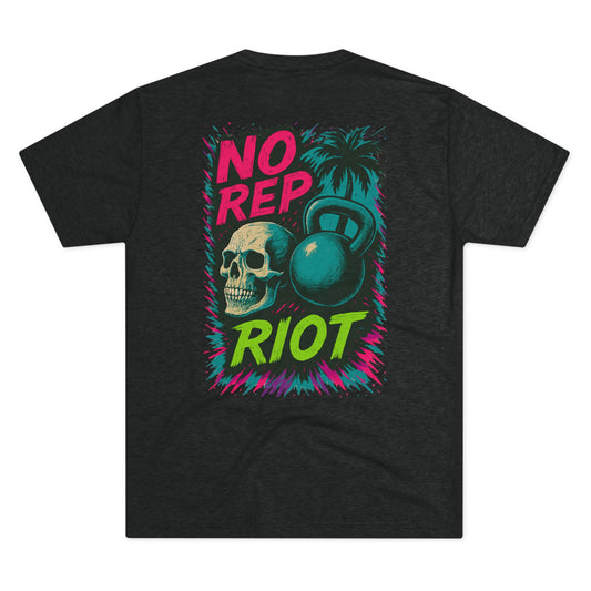 Miami Kettlebell Skull Tee - No Rep Riot Tee