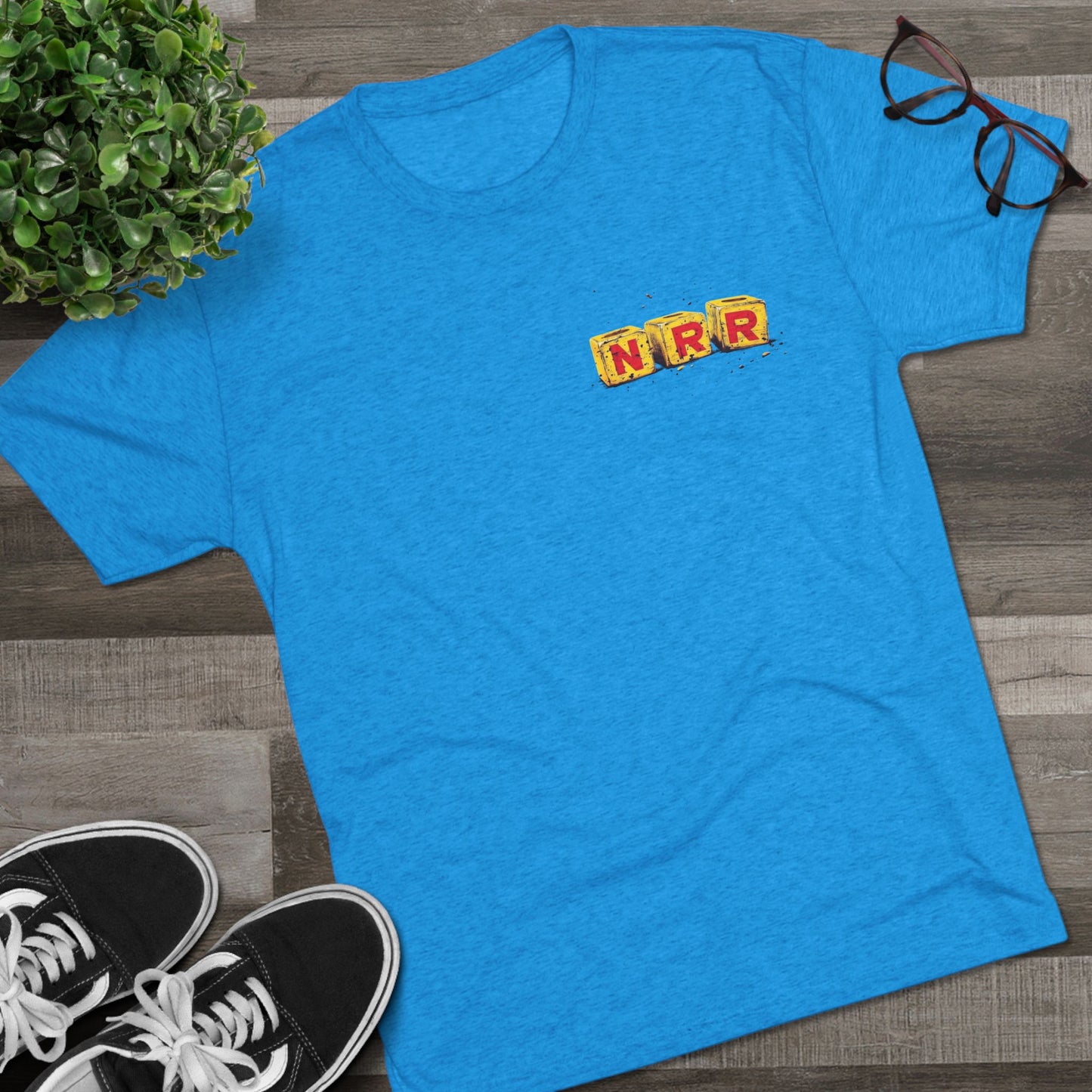 Vintage Block and Barbell | No Rep Riot Tee